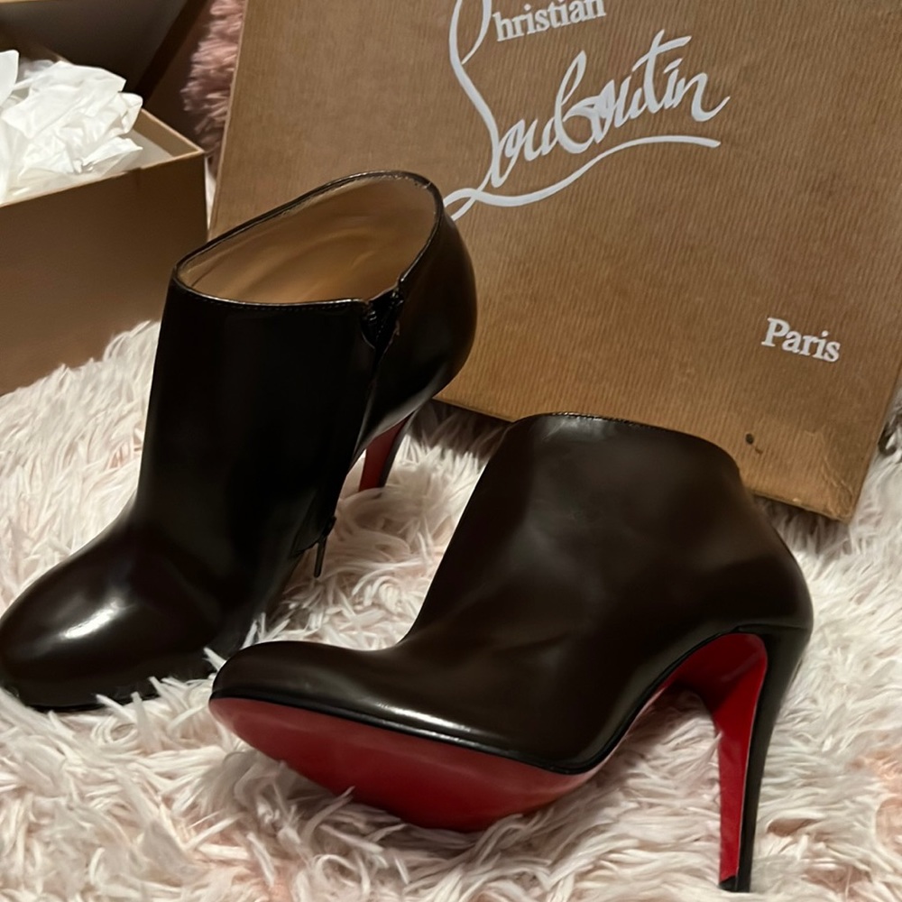 Authentic Christian louboutin booties
